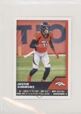 2021 Panini NFL Sticker & Card Collection Stickers European Justin Simmons 1i3