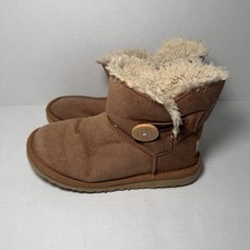 BAILEY BUTTON UGG Australia boot Girls Size 4 chestnut Brown