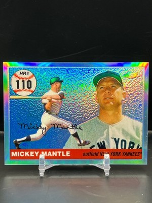 2006 Topps Chrome Mickey Mantle #MHRC410 Home Run History Copper Refractor #/100