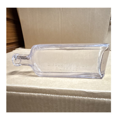 Parisian Sage Clear Embossed Glass Hair Tonic Bottle Buffalo