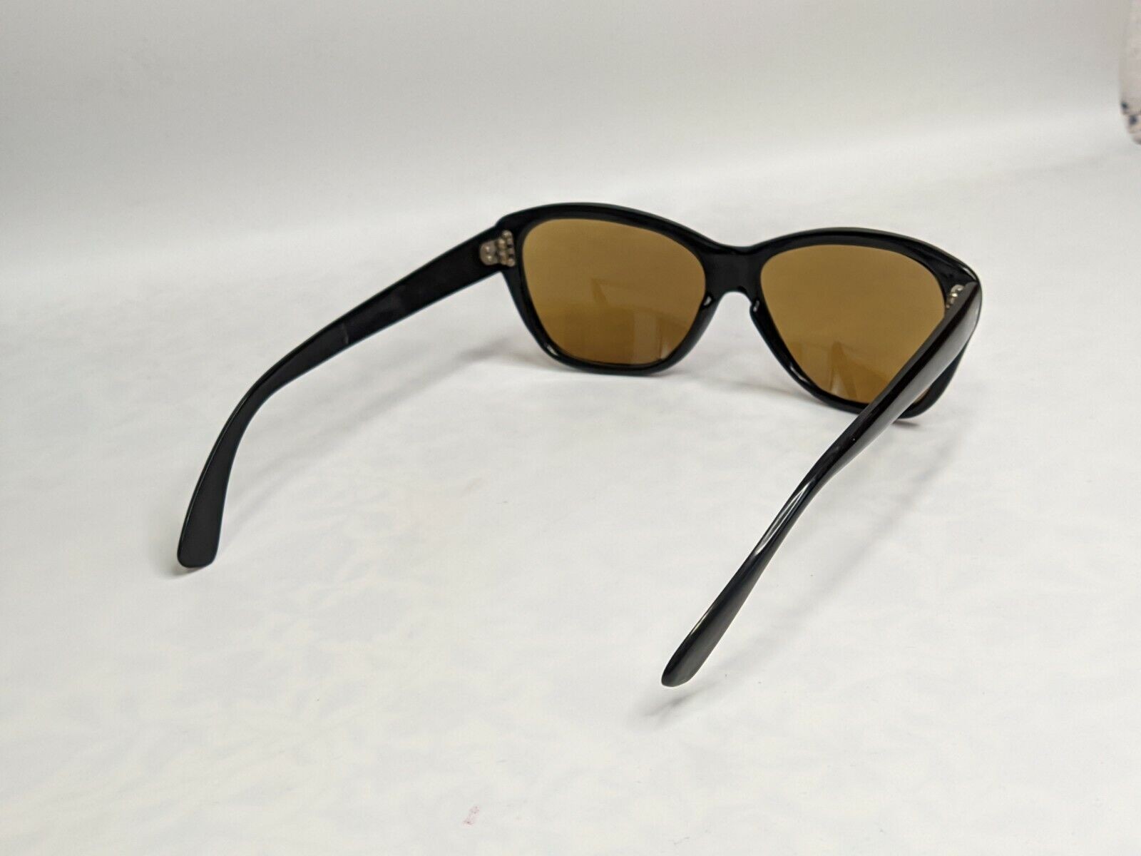 VINTAGE 60s BLACK OVAL RECTANGULAR SUNGLASSES MAD… - image 9