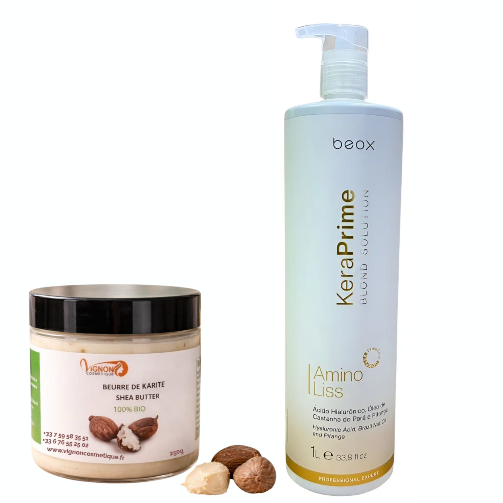 Lissage kératine KeraPrime Beox 1000ml traitement capillaire thermo-actif