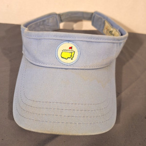Magnolia Lane Masters Golf Visor Cap Adjustable Hook & Loop Strapback Light Blue