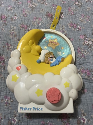 Vintage Fisher Price Teddy Beddy Bear Musical Wind Up Baby Crib Toy 1985 See Des - Picture 1 of 4