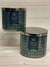 x2 Bath & Body Works Crunchy English Toffee 3-Wick Candles