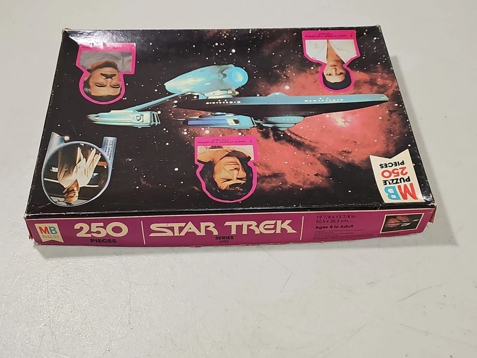 RARO Rompecabezas Star Trek Enterprise de Colección 250 Piezas TOS Milton Bradley 1979 Foto 4 de 4