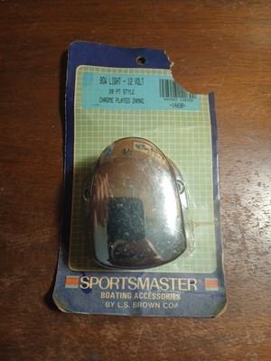 NOS Sportsmaster 12V Bi-Color 20PT Style Chrome Plated Bow Light 