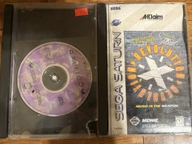 Working Sega Saturn System And 17 Game Lot! Maximum Force, Jurassic Park + More