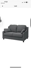 Ikea Vinliden Cover for 2-seat sofa, Hakebo dark grey, 604.383.62
