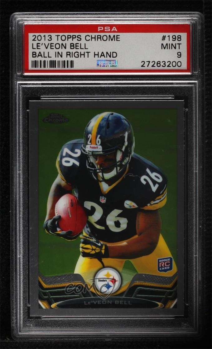 2013 Topps Chrome Le'Veon Bell (Ball in Right Hand) PSA 9 MINT Rookie RC 2rt