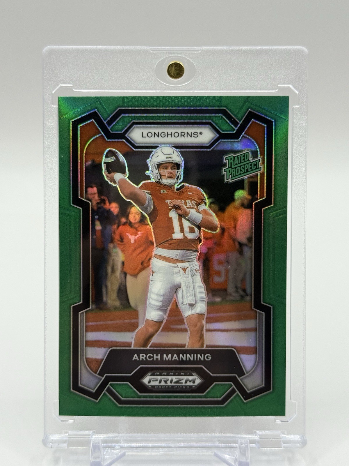 2024 Panini Prizm Draft Picks Rated Prospect Arch Manning #192 Green Prizm