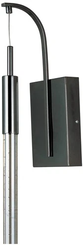 ET2 Scepter 19" High Black Chrome LED Wall Sconce - Picture 1 of 2
