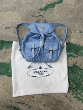 Prada Re Mini Zaino Nylon Azzurro Chiaro