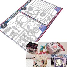 3inch Mini Album Die Cut Metal Cutting Dies Paper Craft Metal Die-Cuts Handma...