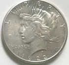 1922-S GEM BU Peace Silver Dollar  **NO RESERVE** FREE SHIPPING   #934
