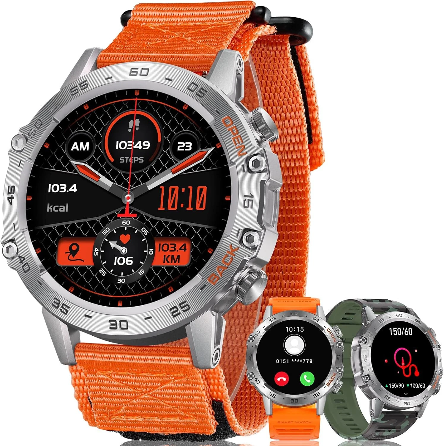 Smart Watch Men Women with Phone Function Sports Watch Wristwatch for Android IOS