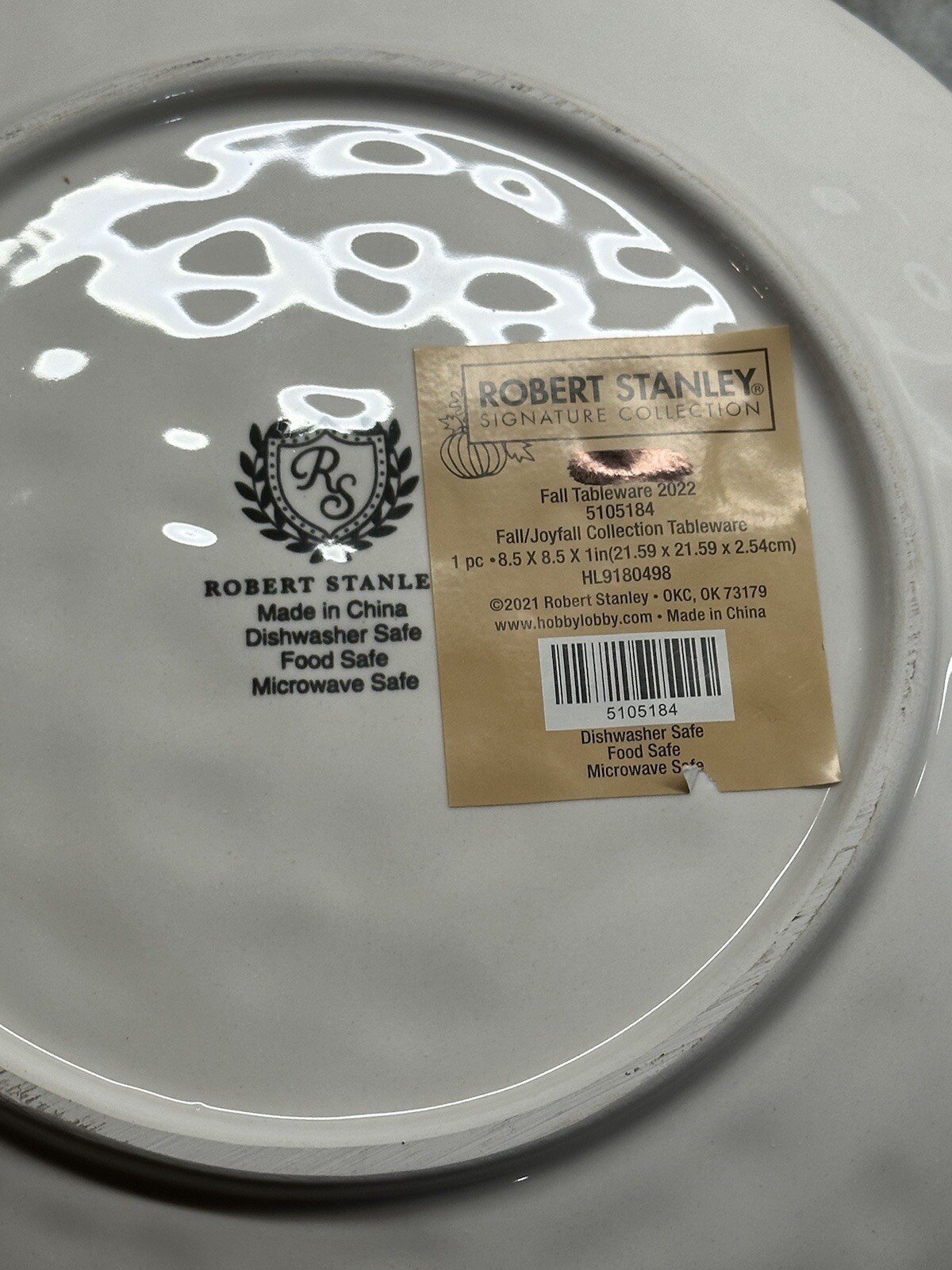 Robert Stanley Fall/Thanksgiving Joyfall Set Of 4 Dinner Plates 8 1/2 ...