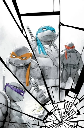 TMNT TEENAGE MUTANT NINJA TURTLES 140 COVER RI 1:25 ROD REIS VIRGIN NM IDW 2023