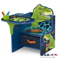 Dinosaur Chair Desk Storage Bin Kids Crafts Homework Playtime Space Indoor New
