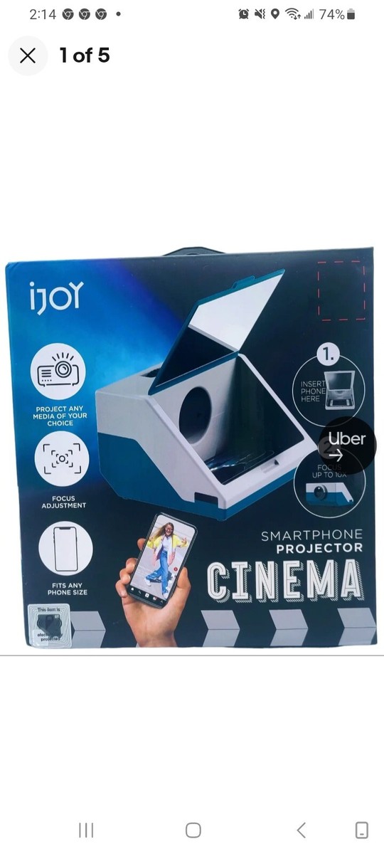 【未使用品】Smart Android Cinema Projector Smart Phone Projector Cinema - NEW - SEALED | eBay