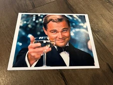 THE GREAT GATSBY Art Print Photo 8x 10 Poster Toast Alcohol Leonardo DiCaprio