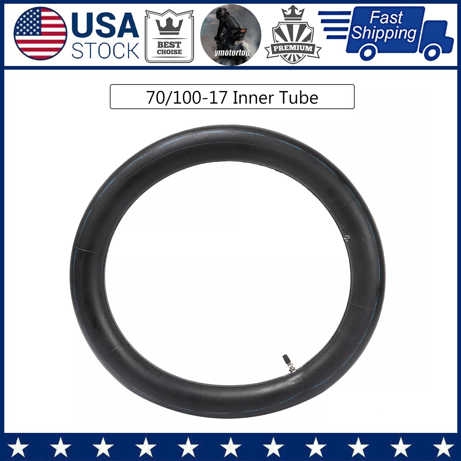 70/100 17 inch Inner Tube 2.25/2.50-17 Tire Tube for Yamaha Dirt Bike Off Road