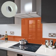 Glass Splashbacks Orange and Glass Upstands - Made By Premier Range