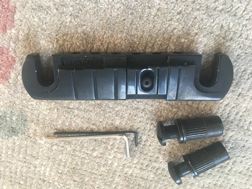 Wilkinson Wraparound Adjustable Lightweight Bridge/Tailpiece - BLACK
