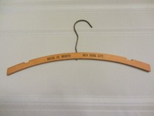 Vintage Hotel St. Moritz New York City Wooden Coat Hanger
