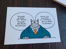 CARTE POSTALE BON BAISERS DU CHAT GELUCK TBE