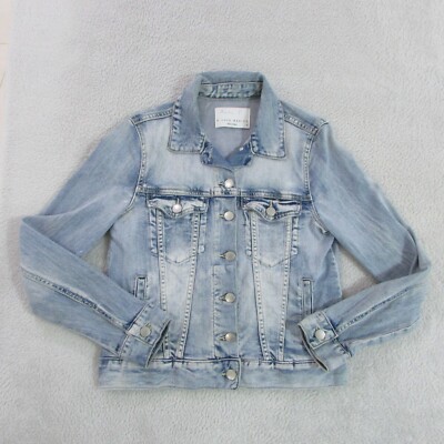 Decjuba Jacket Size Blue Denim D-Luxe Basics Button Up