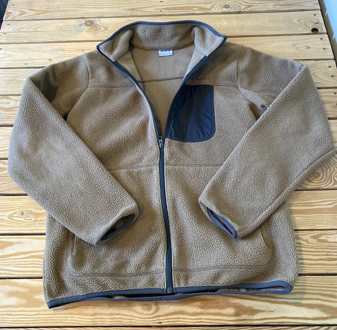 Columbia Men’s Full zip Fleece jacket size M Tan Cp
Opens in a new window or tab