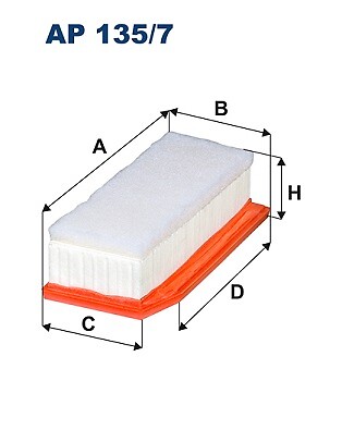 Filtron AP 135/7 Air Filter for Dacia Lada Renault