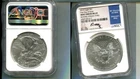 2019 AMERICAN SILVER EAGLE 1 OUNCE .999 FINE NGC MS69 FDI STRUCK THRU MOY 7412S
