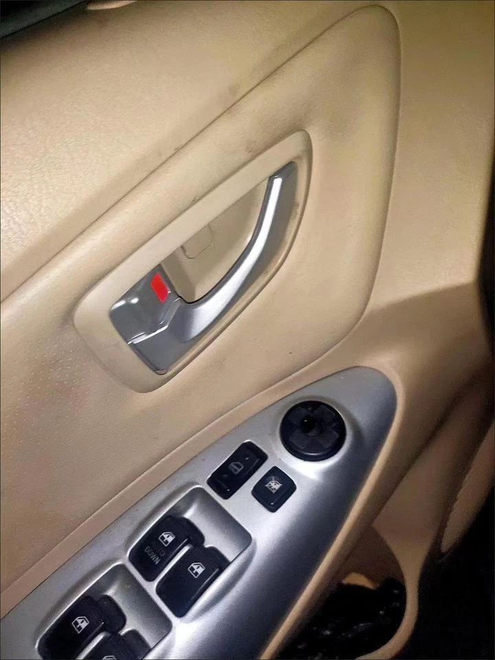 Manijas interiores de puerta izquierda derecha beige para Hyundai Tucson 2005-2009 4 piezas Foto 3 de 4