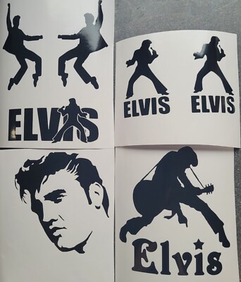 1x Blatt Elvis Mix Aufkleber Vinyl Sticker Musik Fenster Tür Laptop Auto Van Camper