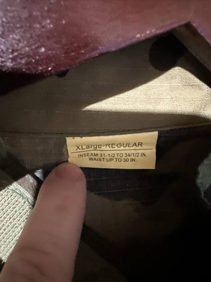 NUEVO Conjunto de Chaqueta y Pantalones Tácticos Camuflados BDU Woodland XL Regular para Hombre Foto 4 de 4