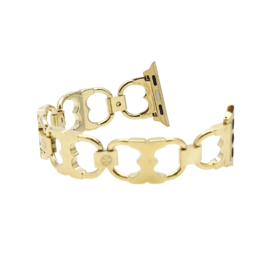 Correa de reloj Apple Tory Burch W1007 dorada con doble T de 20 mm 38-40 mm para mujer Foto 3 de 4