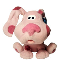 Magenta Blues Clues Sitting Plush Dog 9" Stuffed Animal Nanco 2003