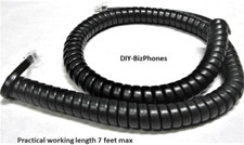 5-Pack Lot Black Gray 12Ft Telrad Phone Handset Cord Avanti Connegy Curly