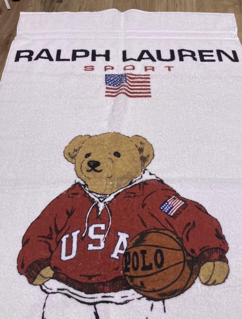 Vhtf Polo 90S Ralph Lauren Bear Large Bath Towel Polo Bear mascot