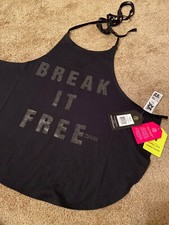 NWT XS Zumba Strappy Open Back Tank