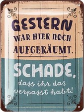 Retro Blechschild, vintage Metallschilder Sprüchen, Shabby Chic Deko Garten