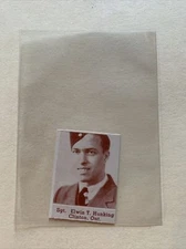 Elwin Hunking Clinton & Herman JO Johnson Campbellton 1945 WW2 Hero Panel Canada