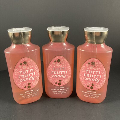 BATH & BODY WORKS - Tutti Frutti Candy Body Wash - 10 FL OZ each - SET OF 3