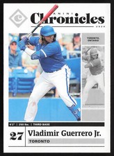2020 Panini Chronicles Vladimir Guerrero Jr. #2 Toronto Blue Jays