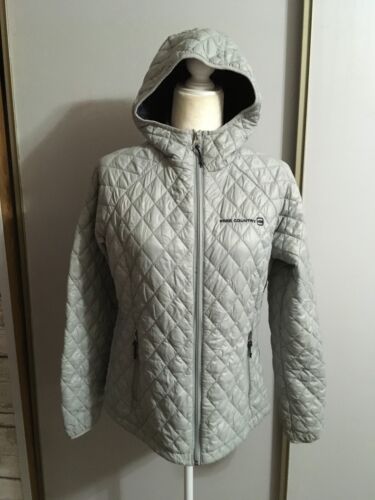 AE Free Country Medium Grey Hooded Quilted Lightwe