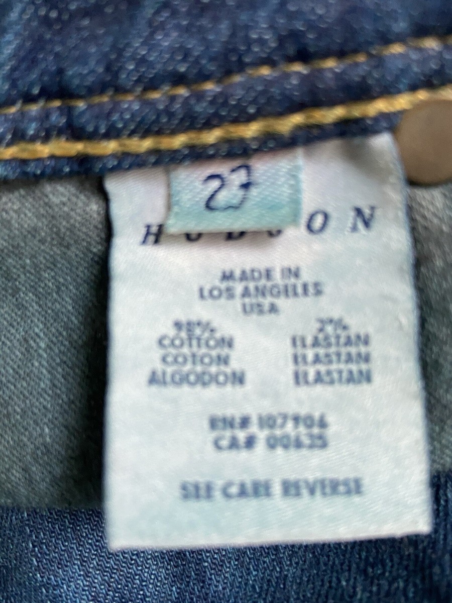 専用3 Hudson Womens Stretch Jeans Blue Ankle Zipper Tall Skinny Size 27