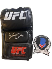 LAURA SANKO SIGNED UFC MMA GLOVE BECKETT BAS COA AC62229