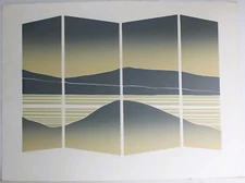 RITA SCHWARTZ VINTAGE EMBOSSED ETCHING SIGNED ARTIST PROOF SCREEN SERIES IV